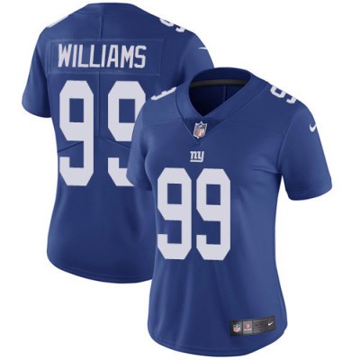Nike New York Giants #99 Leonard Williams Royal Blue Team Color Women's Stitched NFL Vapor Untouchable Limited Jersey